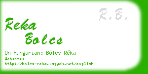 reka bolcs business card